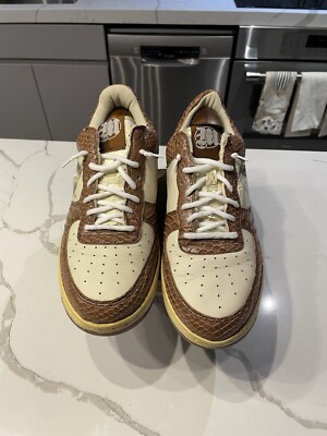 2pac Tupac Shakur Makaveli Branded Shoes Men's Size 11 Brown White