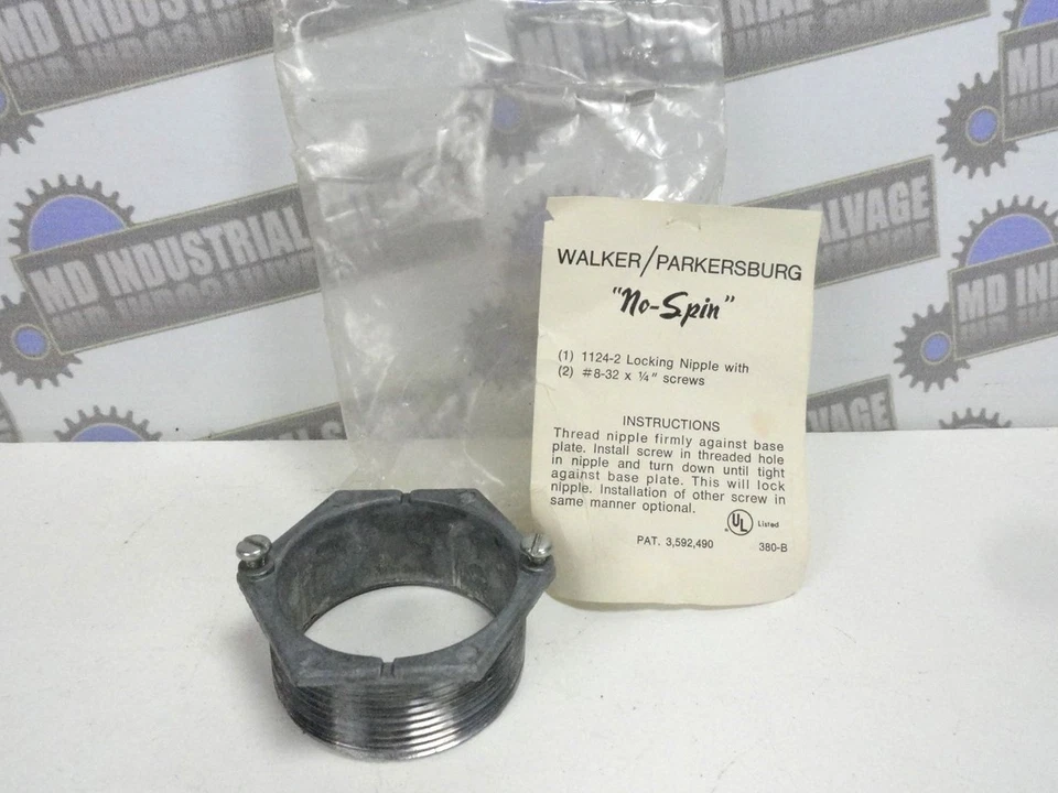 (3 uds.) Pezón de bloqueo Walker/Parkersburg "SIN GIRO" (2") 1124-2 - NUEVO en paquete Foto 2 de 4
