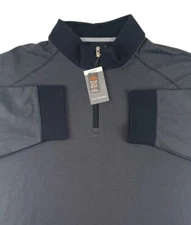 NWT Van Heusen Shirt Mens 2XLT Big & Tall Black Stain Shield Outdoor Gorpcore