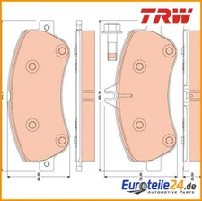 Brake pad set, disc brake TRW GDB1798 for Mercedes-Benz