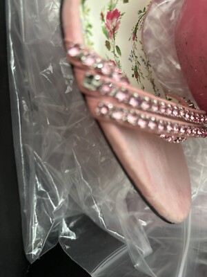 Gucci Crystal Sandals Embellished Heels 40/9 Pink $1299 | eBay
