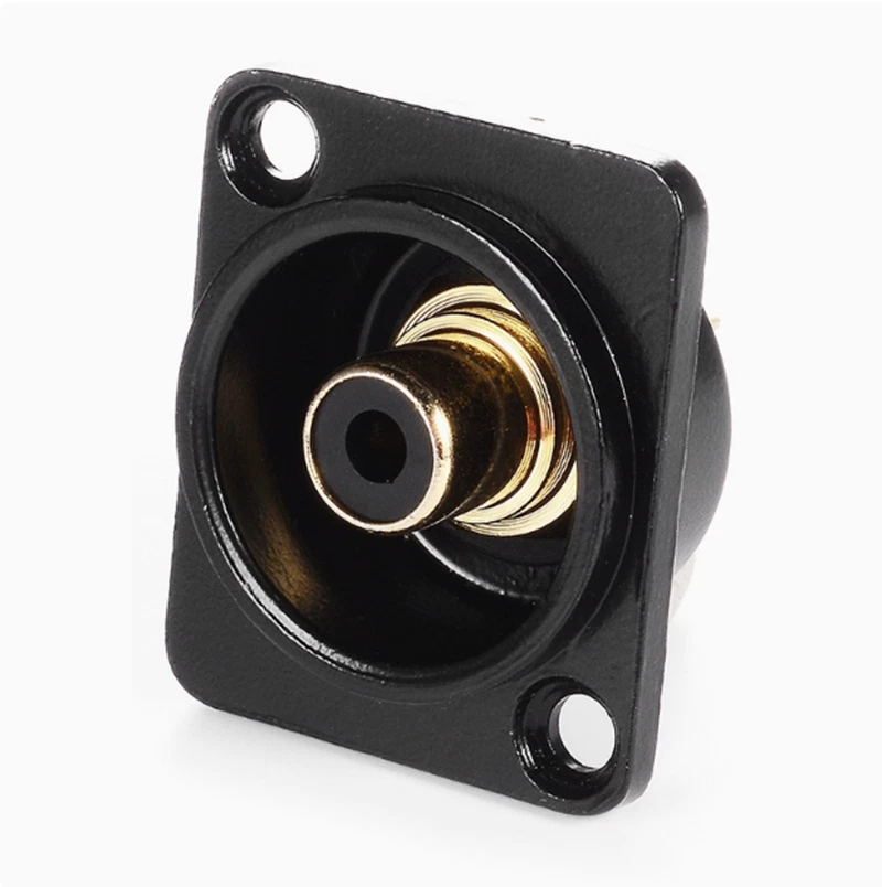 RCA Phono Female Chassis Insulated Socket Panel Mount Red Gold  Black White - Image 4 of 4