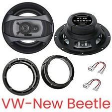 Crunch GTI62 Coaxial Speakers Set Compatible With VW New Beetle