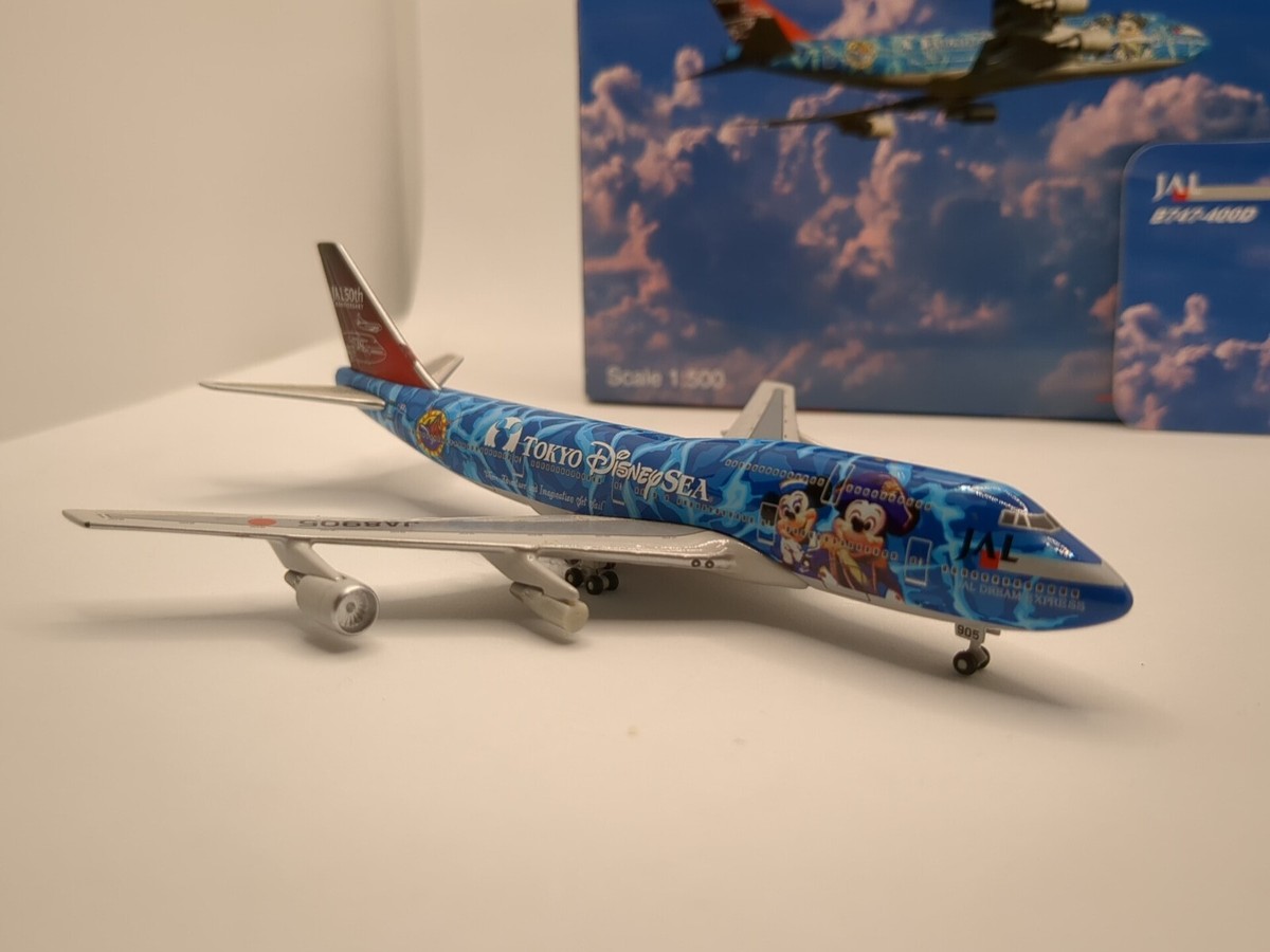 JAL B747-400 東京ディズニーシー 1/500 1/500 B747-400 JAL 東京ディズニーシー JA8912 NET Models/中古