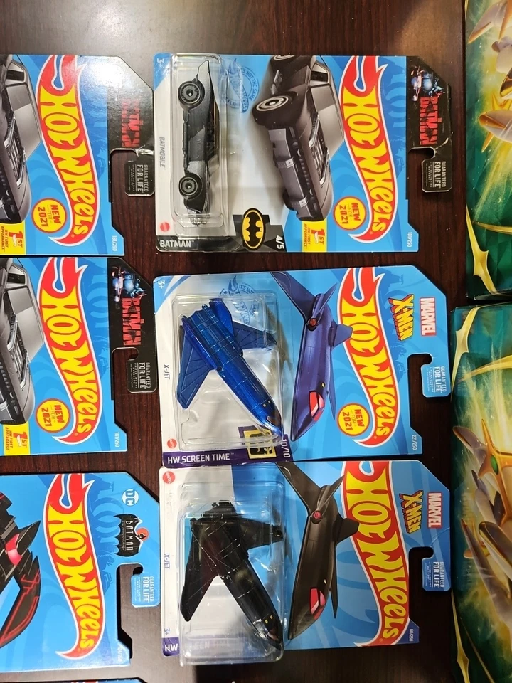 Hotwheels Batman & X-Men Car/Plane Lot Of 7 & Batman 5 Pack - Image 4 of 4