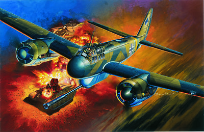 Dragon Flugzeug Ju88P-1 w/75mm PaK 40 Modell Bausatz 1:48