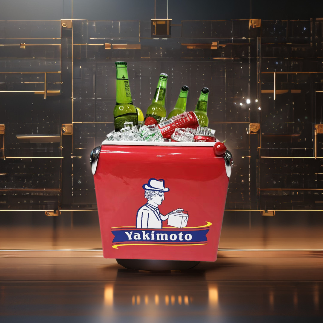 Yakimoto 13l Metal Chest For Party Outdoor