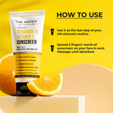 Dr. Sheth's Ceramide  Vitamin C Sunscreen 50g 