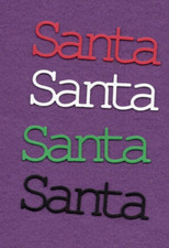 SANTA  6 Christmas die cuts scrapbook cards