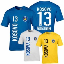 FanShirt KOSOVO Trikot Kinder Druck Nummer Name Jersey WM KOSOVA EM FanShirts4u