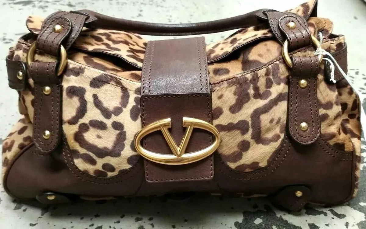 Øjeblik Ansøgning kredit Valentino Garavani Made In Italy Leopard Print Handbag Lightly Used | eBay