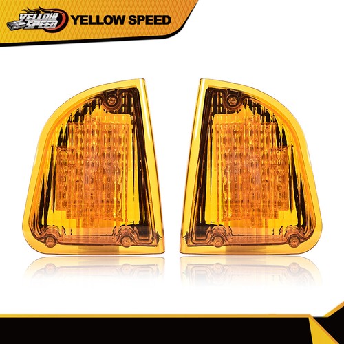 Pair Amber LED Turn Signal Lights Fit For KW Kenworth K300 T300 T330 T600 eBay