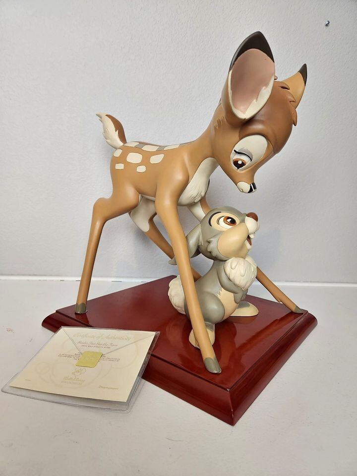 DISNEY BIG FIGURE BAMBI'S FIRST STEP STATUE BRAND NEW EXTREMELY