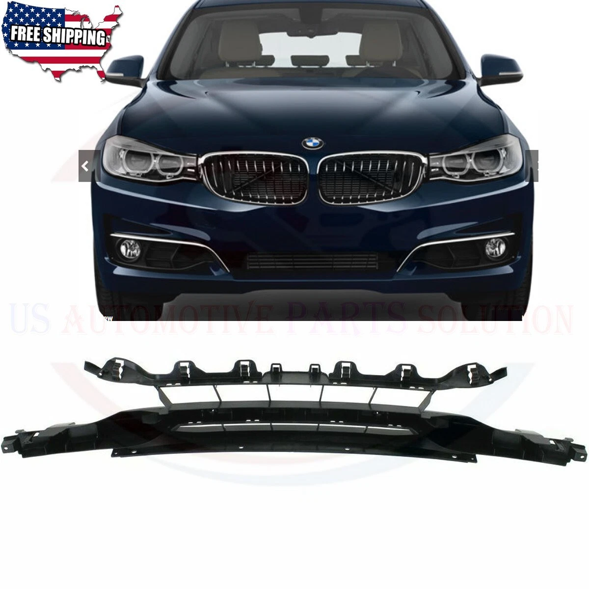 Fits 2012 2015 BMW 328I 335I Front Lower Grill Grille Assembly