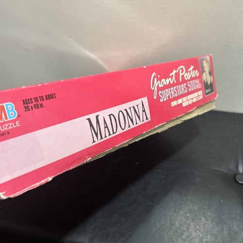 Póster rompecabezas Madonna 500 piezas Milton Bradley / 1990 Boy Toy Inc vintage - Imagen 4 de 7