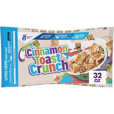 Cinnamon Toast Crunch Breakfast Cereal, Crispy Cinnamon Cereal, Value Bag, 32 oz
