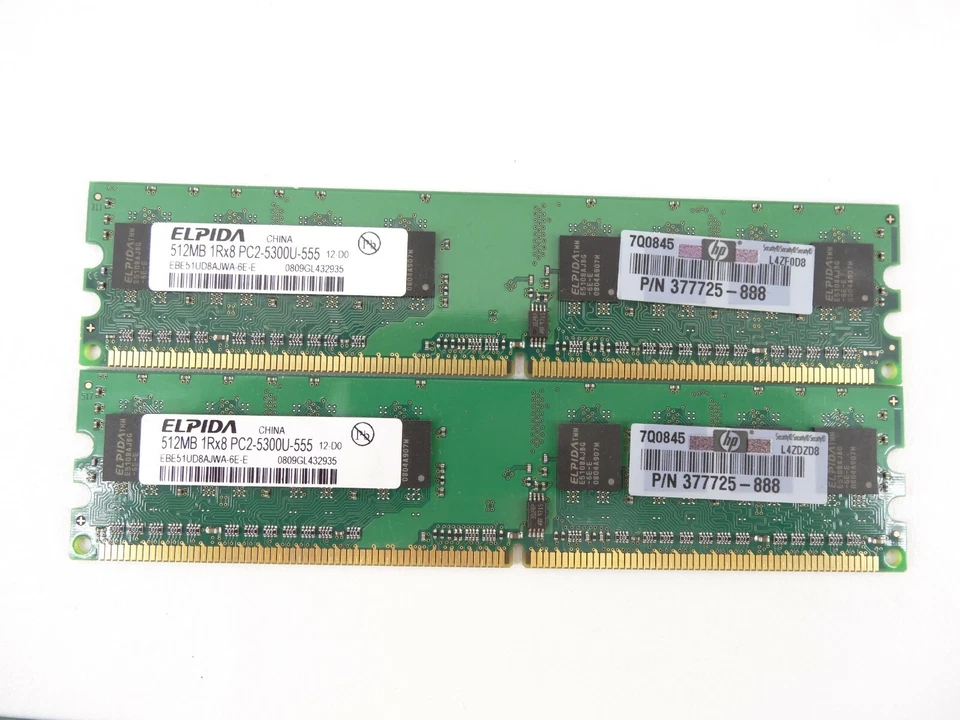 3GB RAM (6x 512MB) PC2-5300U-555-12 1Rx8 - Image 4 of 4