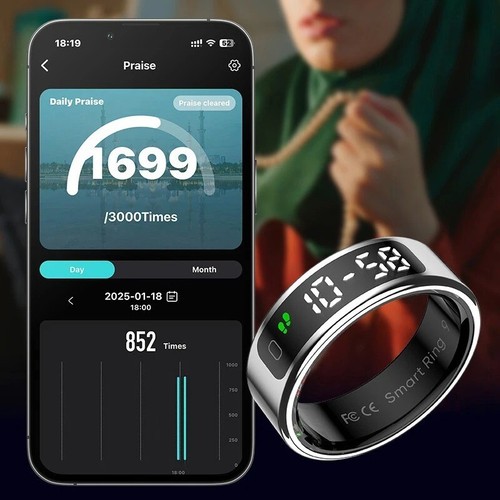 Ring Smart Men Women Heart Rate Monitor Health Waterproof Blood Oxygen Sleep - Picture 2 of 12