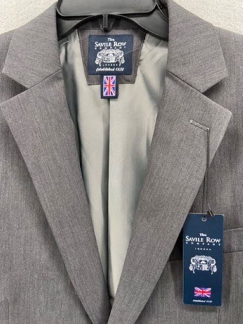 FILA Giacca blazer da uomo The Savile Row Company nuova con etichette taglia 40 anni grigio erica seno singolo