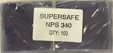 100 Supersafe Standard Weight 6.5x3 Modern Banknote Sleeves 5 Mil Thick NPS340