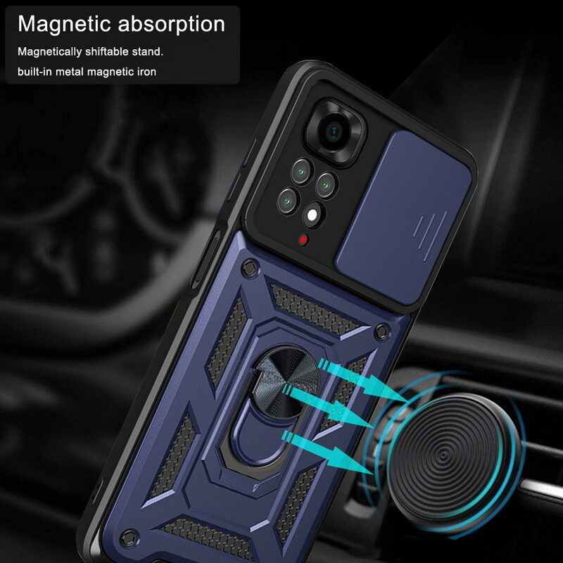 For Xiaomi Redmi Note 11 10 Pro Mi 11 Lite Slide Armor Holder