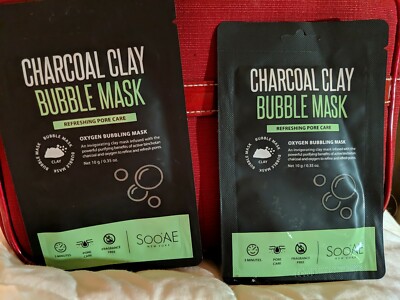 Soo ae mask Charcoal clay bubble mask-Set of 2