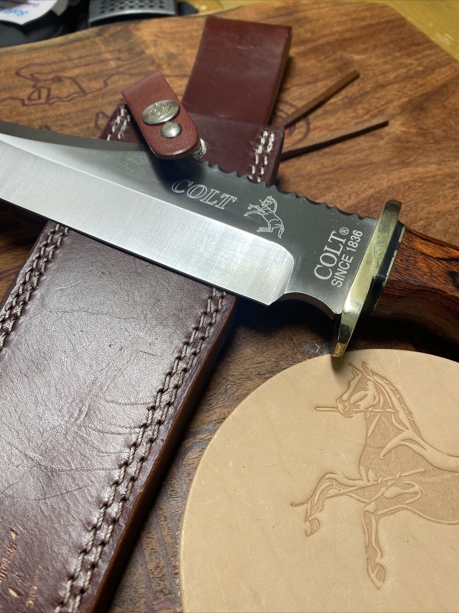 RARE/DISCONTINUED Colt CT326 Bowie Fixed Blade Knife W/Sheath And