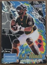 1998 Fleer Tradition Promising Forecast #8PF Insert A.J. Hinch Oakland Athletics