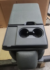 New 2024 Ford F150 F250 F350 Gray Crew Cab Cloth Center Console Jump Seat