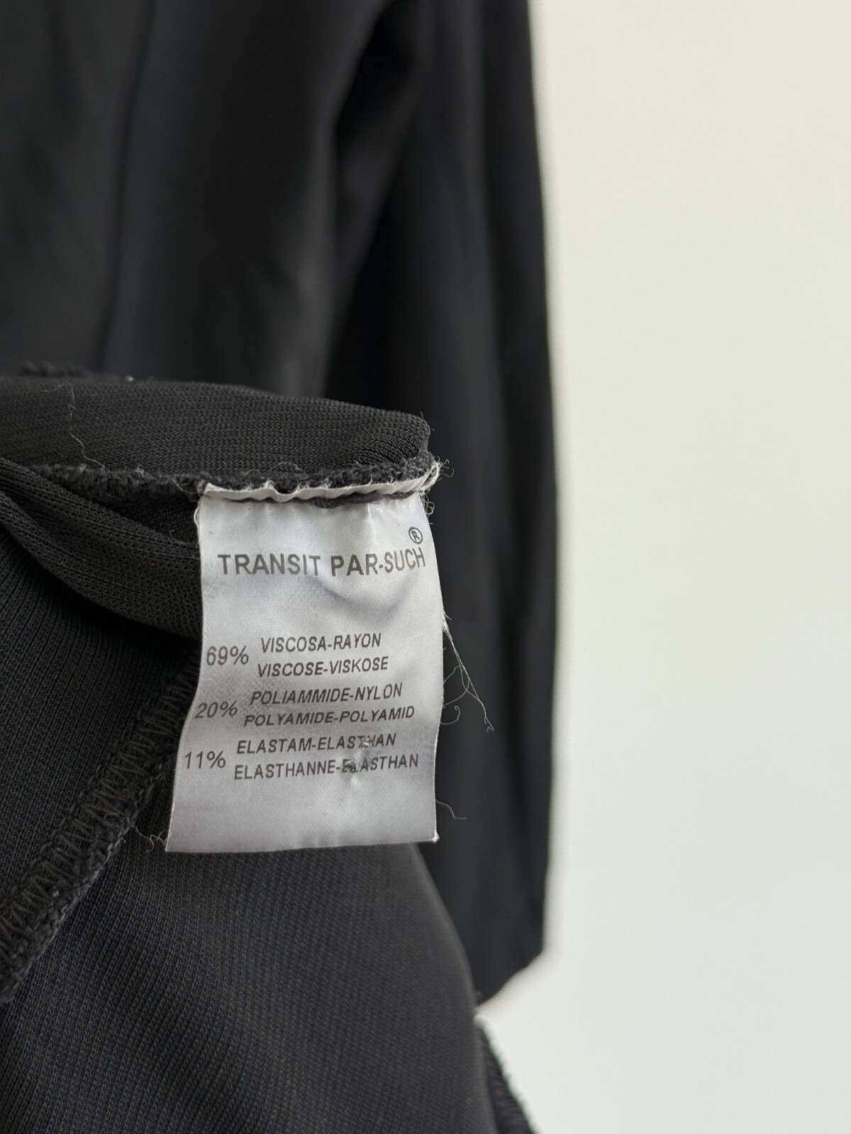 Transit Par Such Black Button Lite Jacket Size 2 - image 8