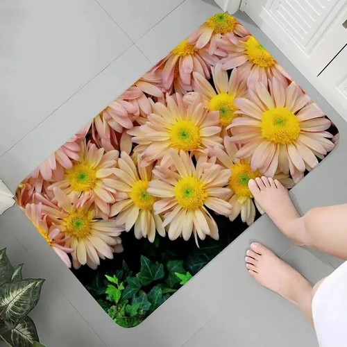 Butterfly Printed Floor Door Mat for Home Room Decoration Kitchen Rugs Flower - Picture 15 of 40