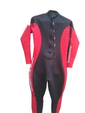Hevto Men's Guardian I Warrior Full Wetsuit Red/Black, Size MT