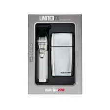 BabylissPRO LimitedFX Silver Trimmer + Double Foil Shaver #FXDUOFS2TS