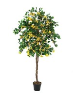 Artplants KüNstliche Bougainvillea, 1200 BläTter, 500 BlüTen, Gelb, 180Cm