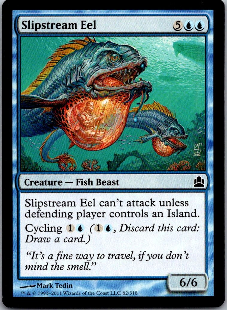 Slipstream Eel 62 Common Commander Magic: The Gathering Near Mint