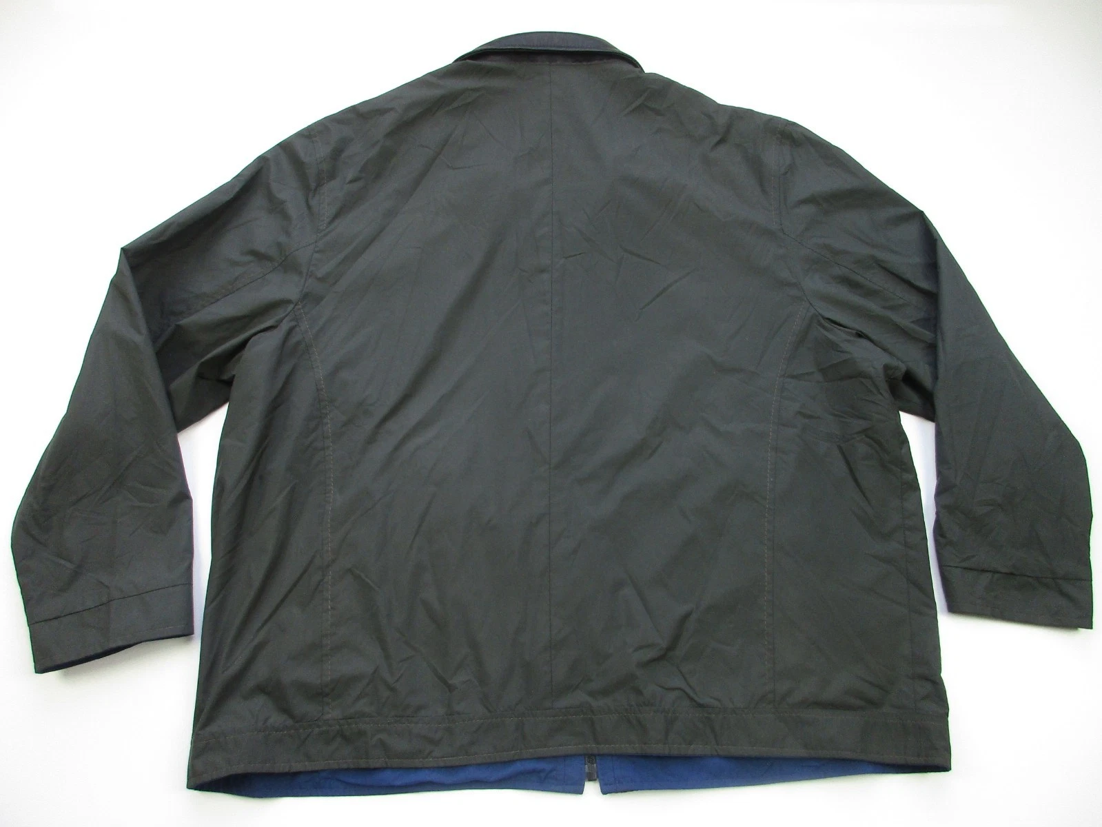 Mens 2XL Remy Rochester Jacket Reversible Windbreaker Leather Lambskin trim - product detail image 3