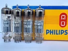 4x ECL82 / 6BM8  tubes  PHILIPS Miniwatt  - ECL 82 - 1961