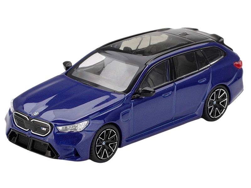 BMW M5 TOURING MARINA BAY BLUE 1/64 DIECAST MODEL CAR BY MINI GT