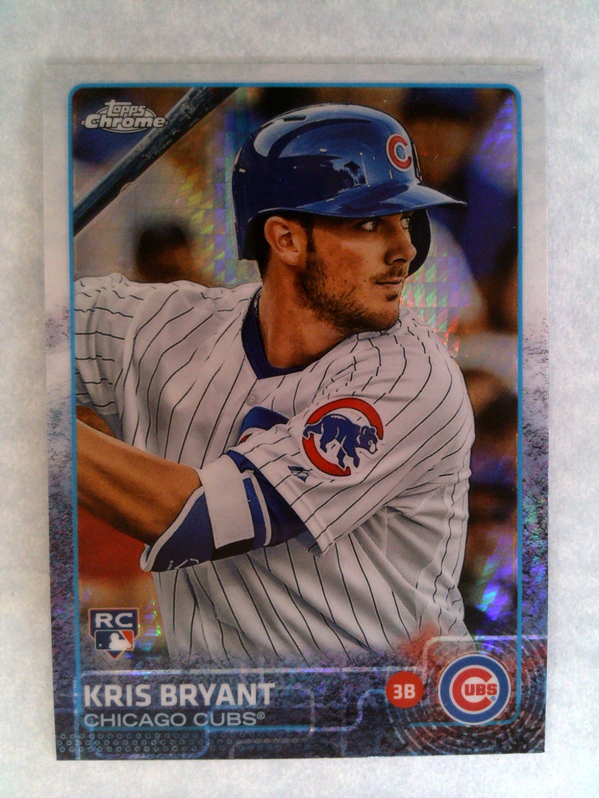 2015 Topps Chrome - Kris Bryant #112 Prism Refractor Rookie Chicago Cubs