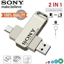 2TB Sony USB Flash Drive High Speed Type C PenDrive 1TB 512GB 256GB Metal Stick