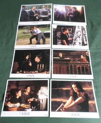 THE JUROR -8x UK LOBBY CARDS SET- 8X10 - 1996 -DEMI MOORE - ALEC BALDWIN - Image 1 of 4