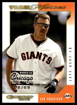 2003 Donruss Team Heroes Chicago Collection Jeff Kent 2/5 #443
