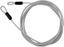 10FT 5mm Braided Stainless Steel Security Cable Lock - Heavy Duty Outdoor Use