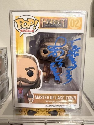Stephen Fry Signed Hobbit CUSTOM Laketown Master Funko *Guaranteed To Pass COA*