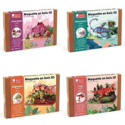 Dinosaurier Holz 3D Modelle - Basteln Geschenke für 8 Jahre +
