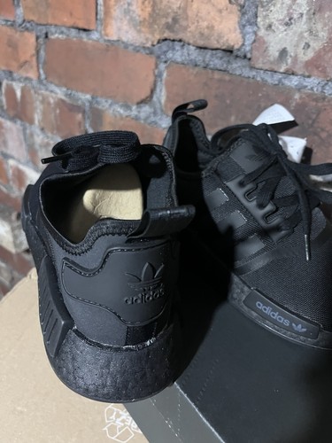 Adidas NMD R1 Size 10.5 UK Triple Black FV9015 2020 BRAND NEW BOXED WITH INVOICE - Picture 8 of 8