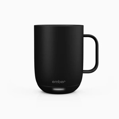 USED BLACK EMBER 14oz MUG + CHARGING COASTER + OEM AC ADAPTER | BUNDLE SET |