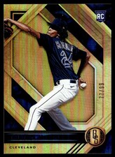 2021 Panini Chronicles Gold Standard Blue Triston McKenzie RC 77/99 #13