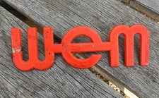 Original Brass WEM Logo Badge