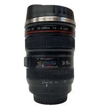 Camera Lens Coffee Cup Like Canon EF 24-105mm Travel Mug Stainless Steel Gift